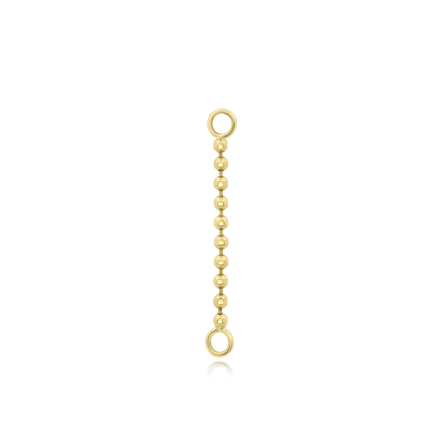 14k gold piercing chain for layered or solo body jewelry look