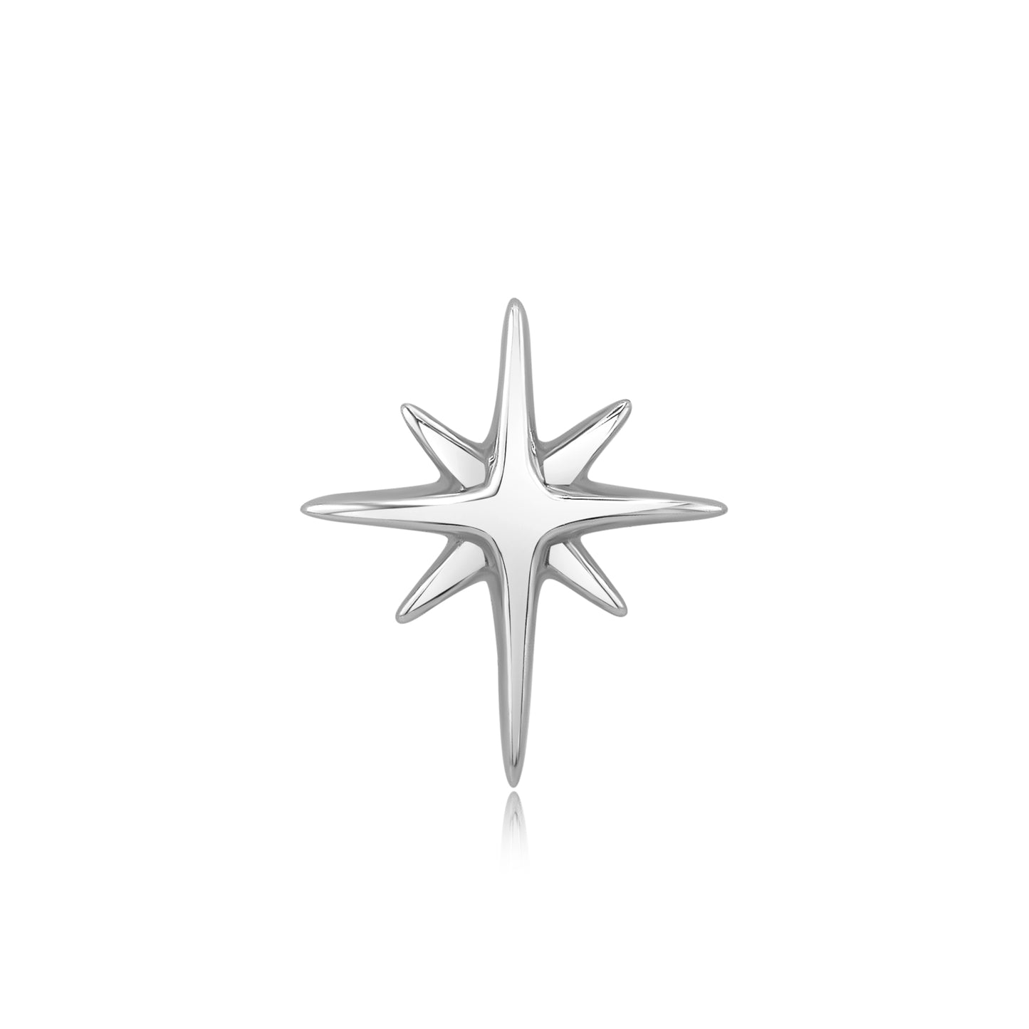 14k gold star-shaped threadless piercing jewelry – Astrid