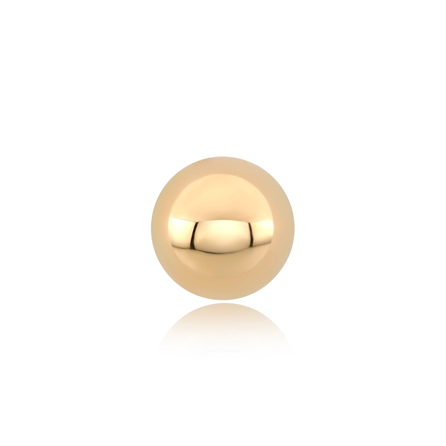 14k gold threadless end ball for body piercings