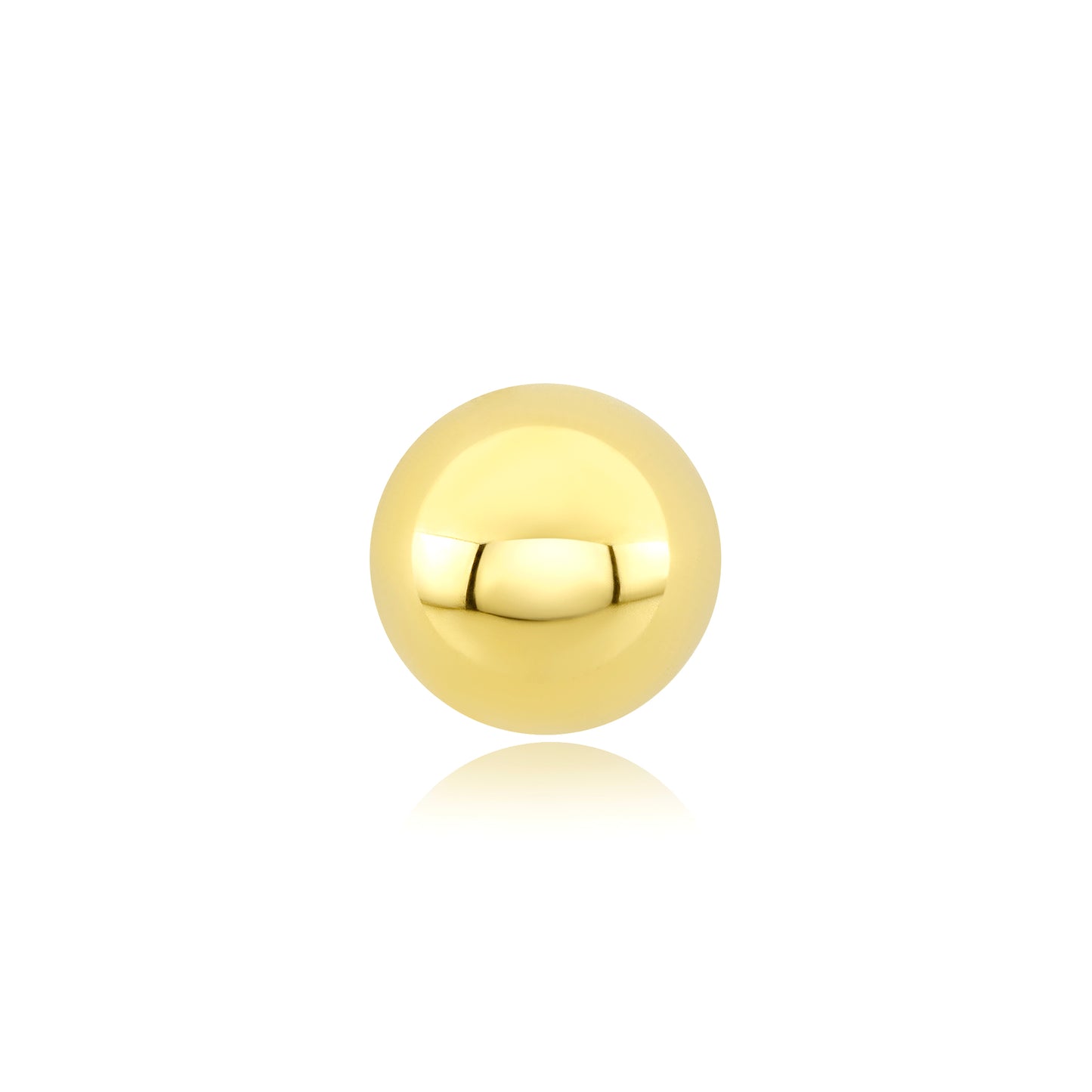 14k gold threadless end ball for body piercings