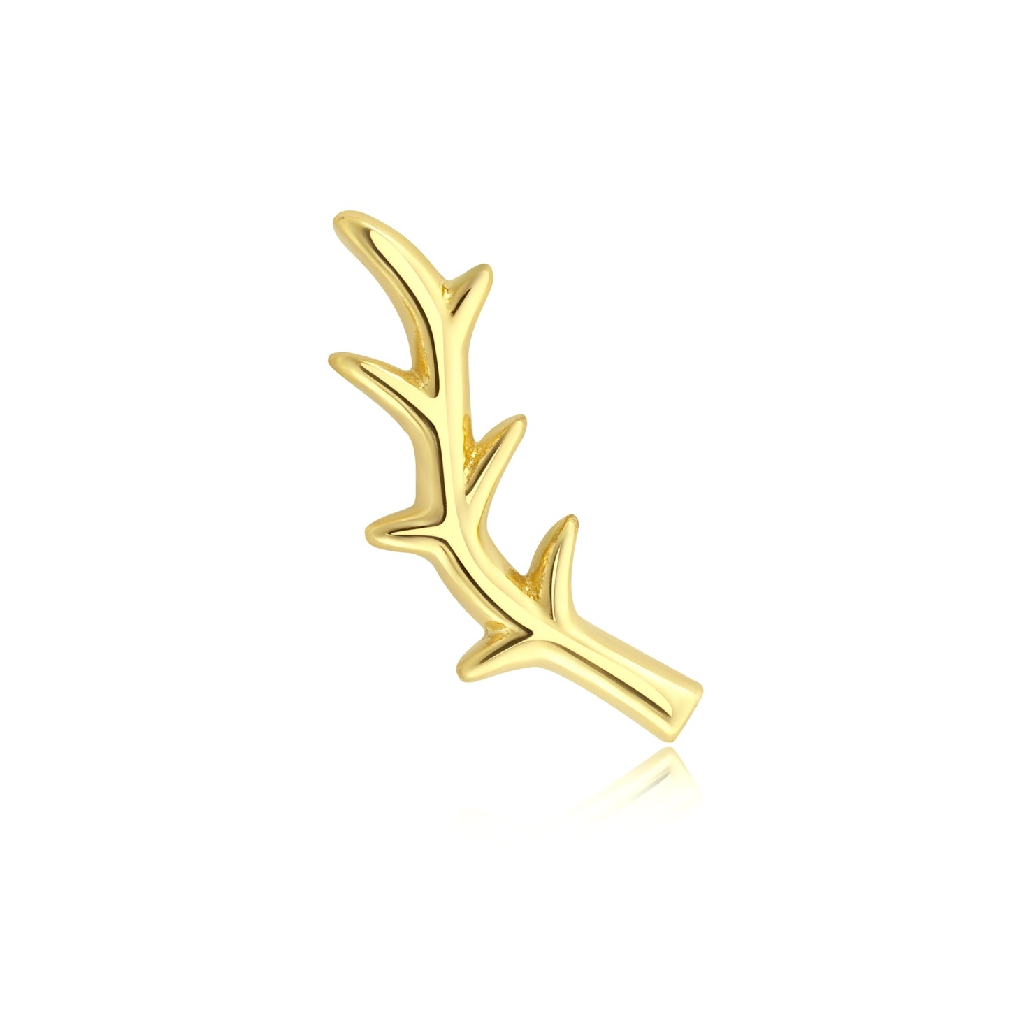 Thorny Vista 14k gold threadless piercing jewelry