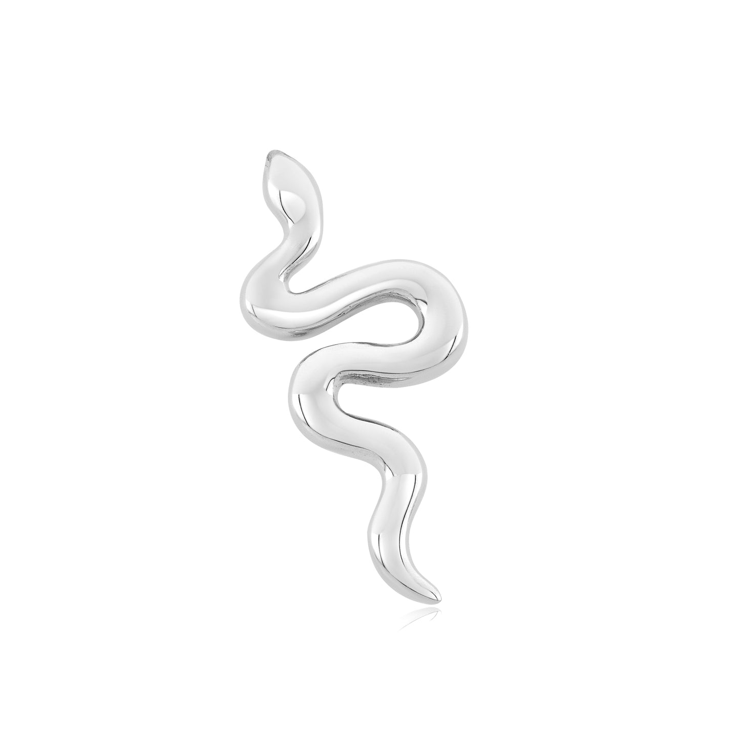 14k gold snake threadless jewelry for body piercings