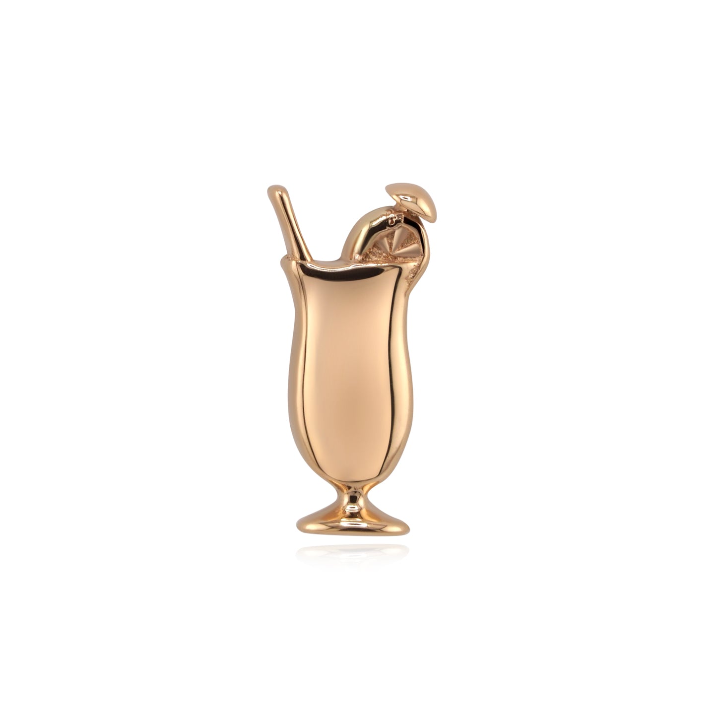 14k gold cocktail threadless end body piercing jewelry