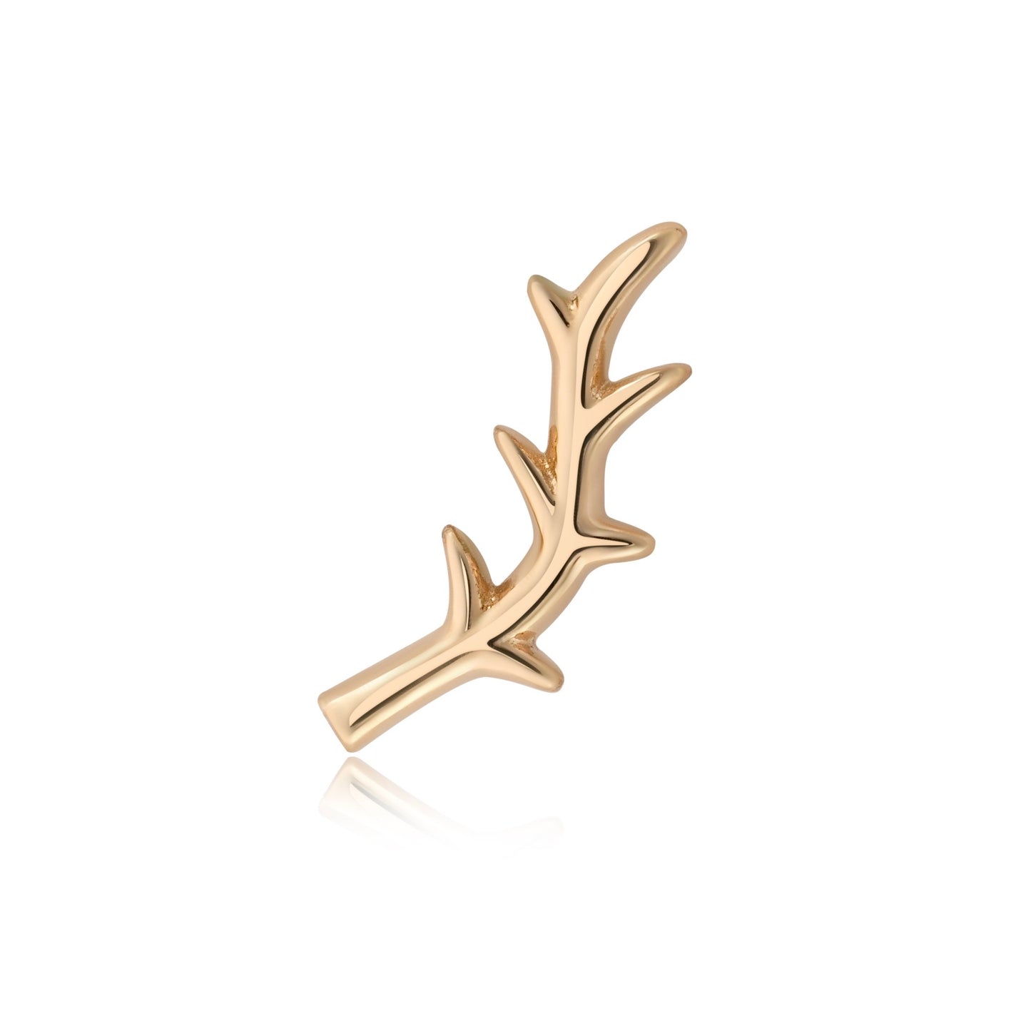 Thorny Vista 14k gold threadless piercing jewelry