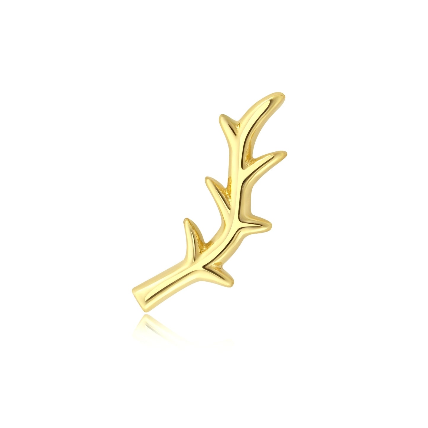 Thorny Vista 14k gold threadless piercing jewelry