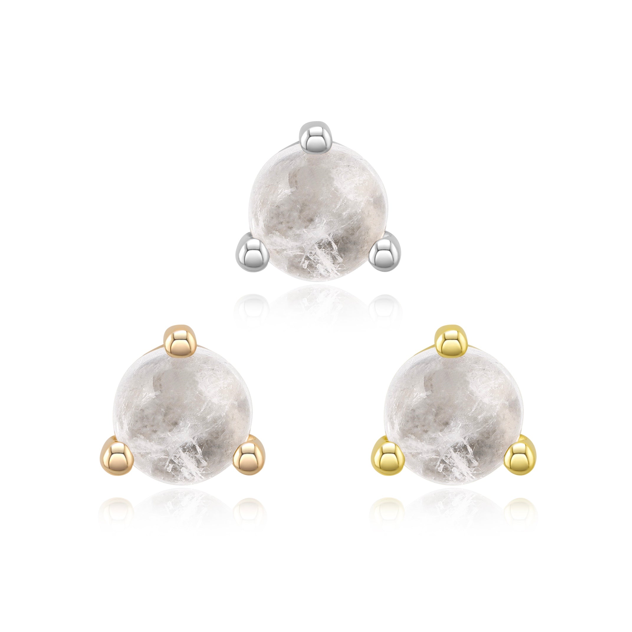 Prong Set Body Jewelry - Natural Stone Piercing – EPOCH BODY