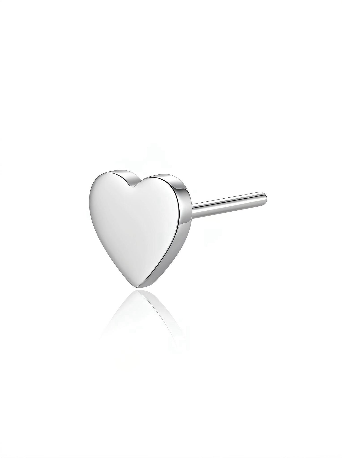 Titanium Flat Heart