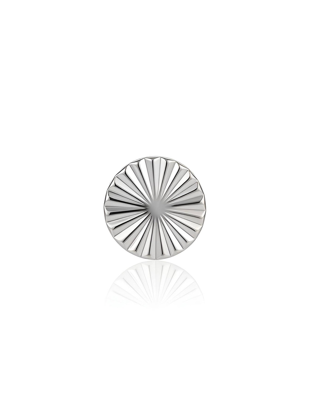 Titanium Lasered Disk threadless end body jewelry - view 1