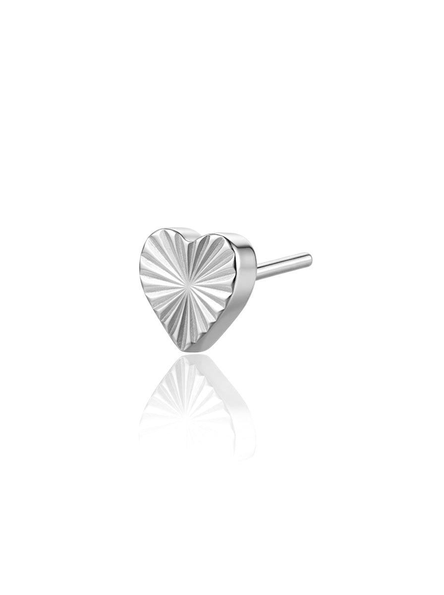 Titanium Lasered Heart