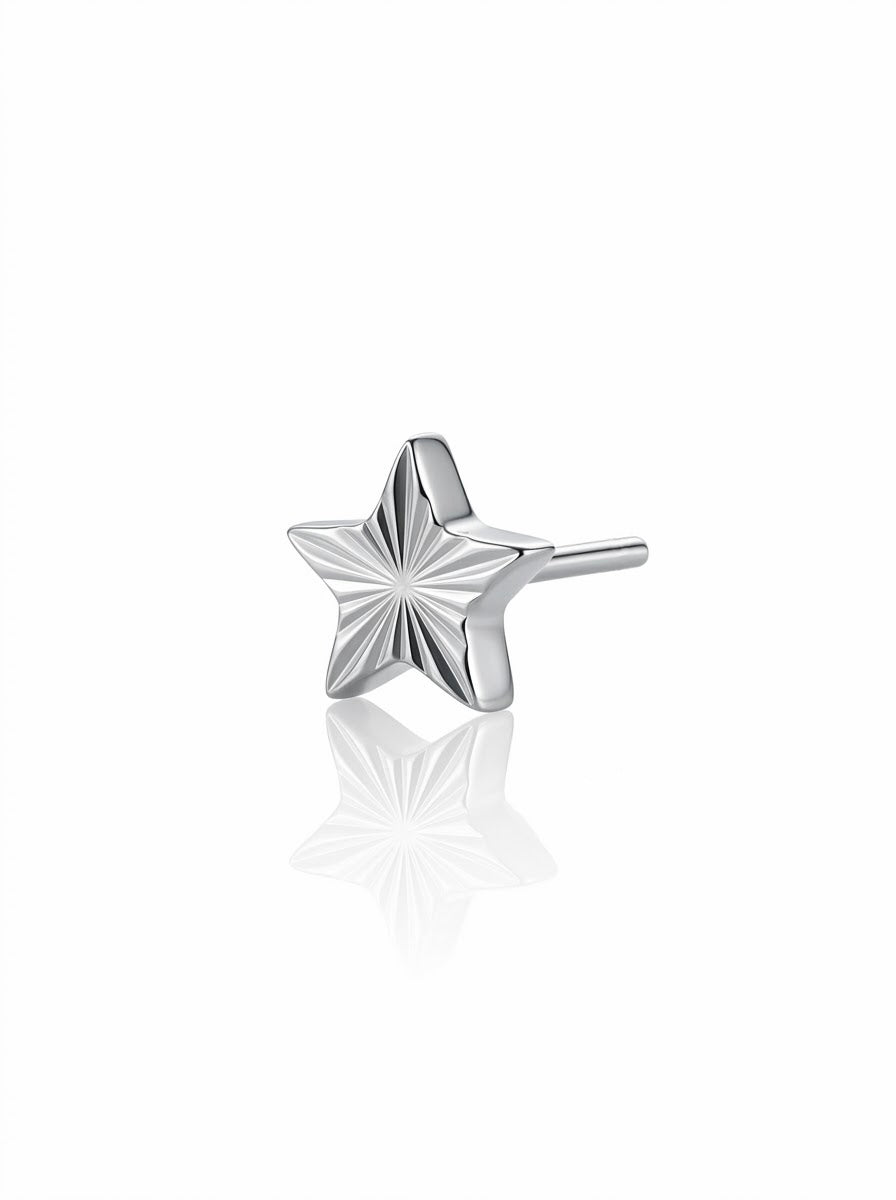 Titanium Lasered Star