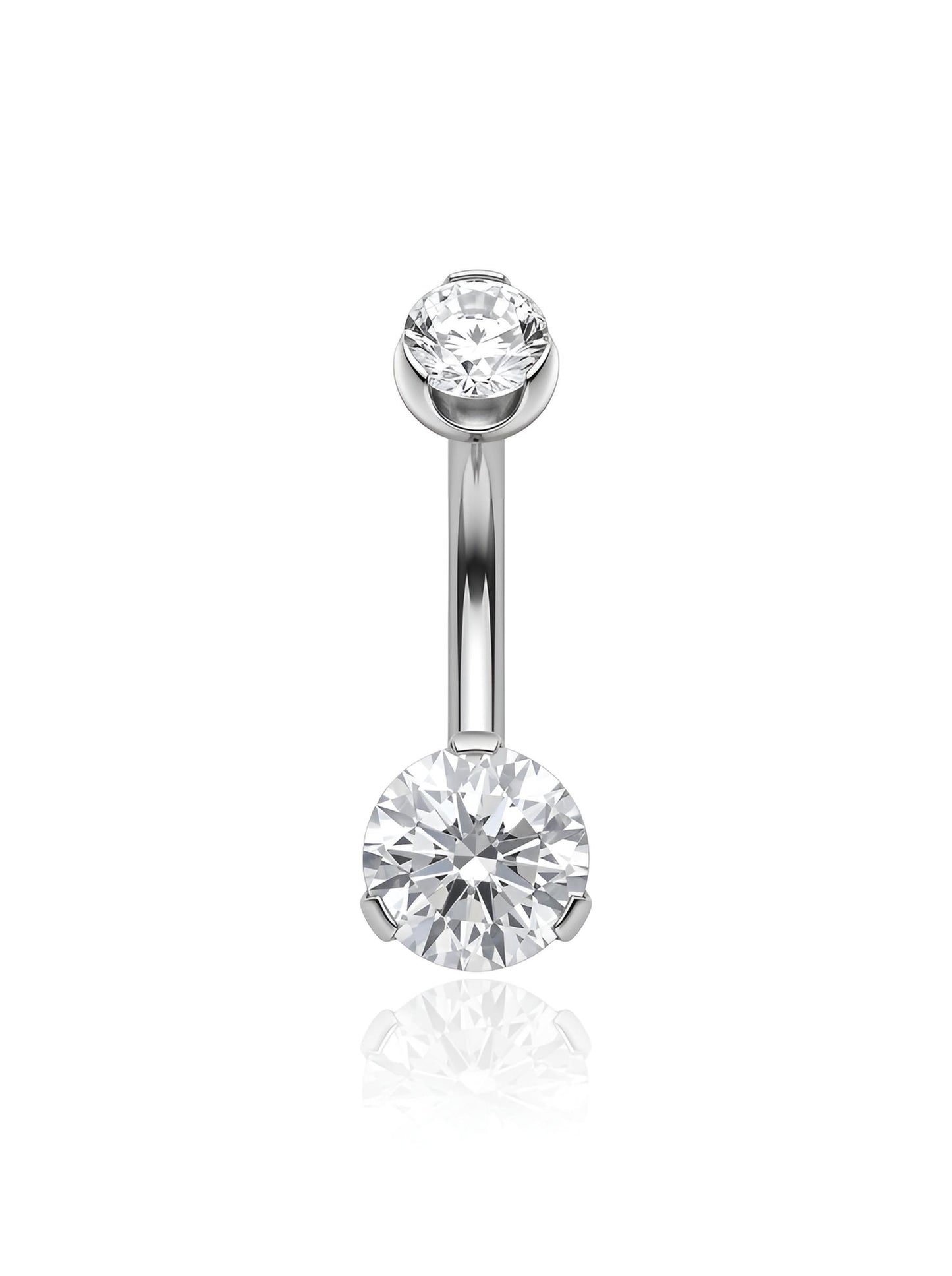 Titanium Prong Navel Curve