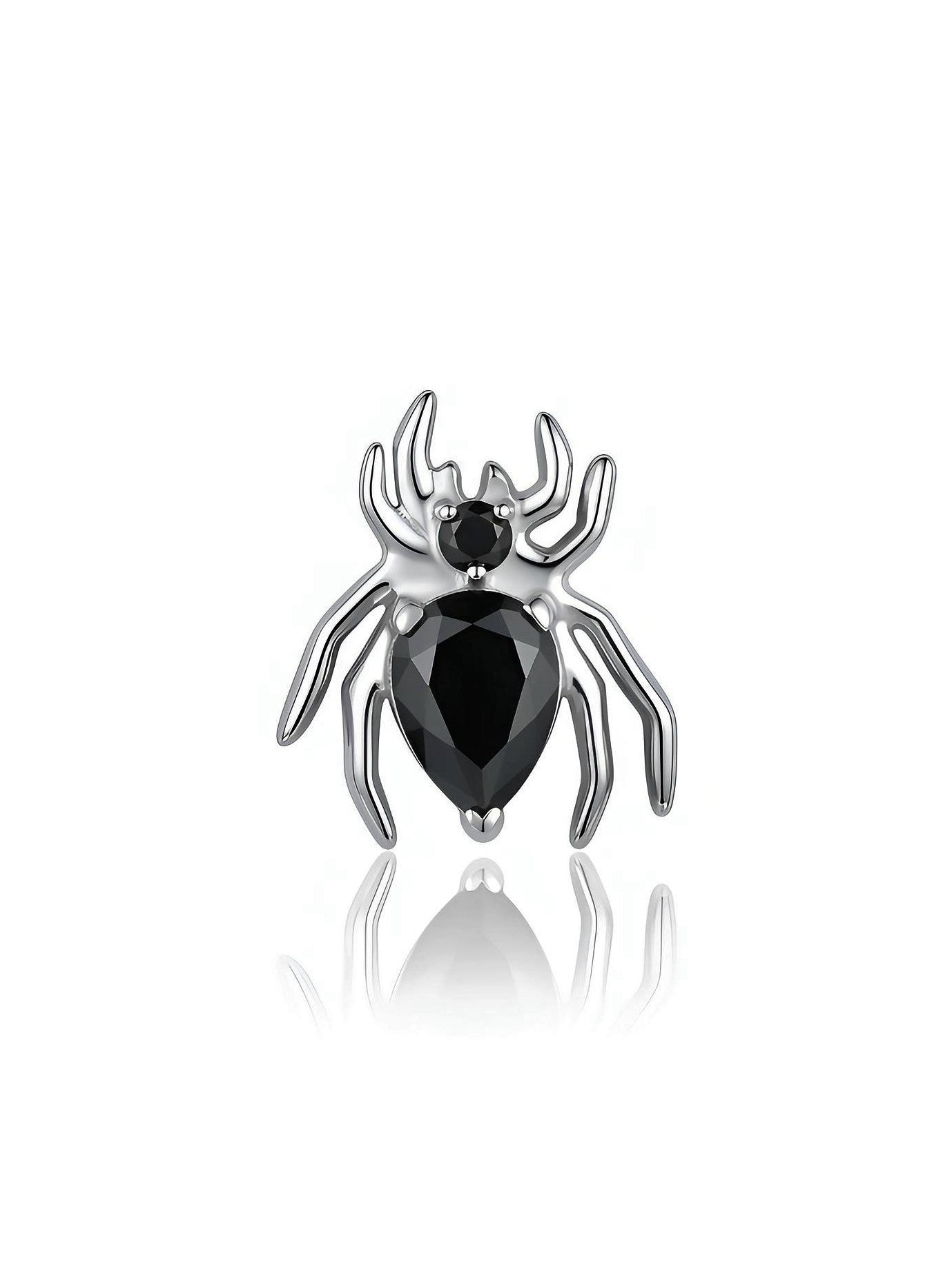Titanium Spider threadless end body jewelry - view 1
