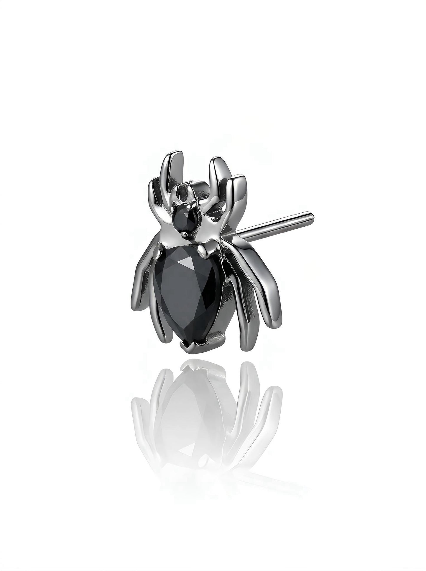 Titanium Spider threadless end body jewelry - view 2