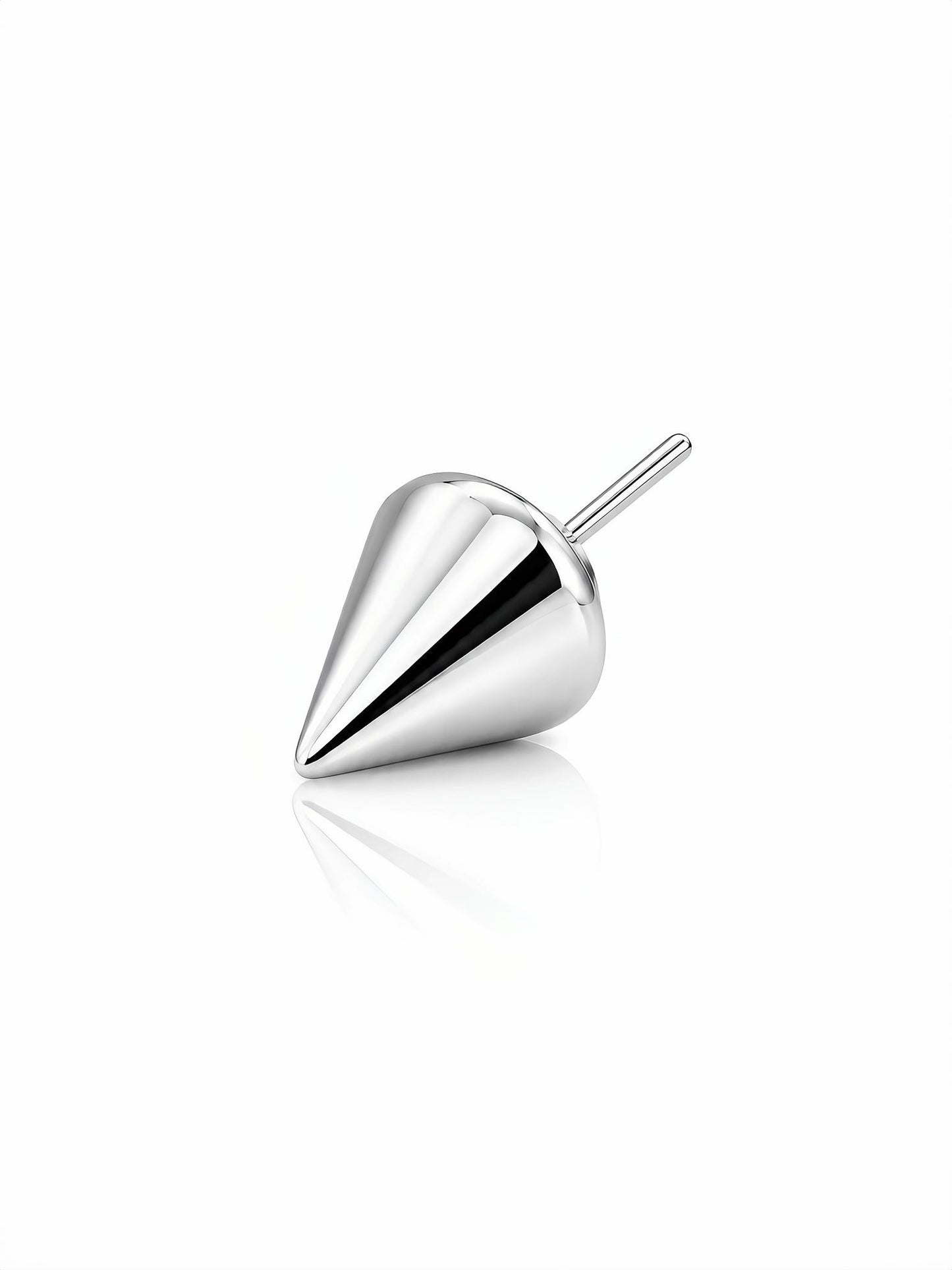 Titanium Spike threadless end body jewelry - view 2